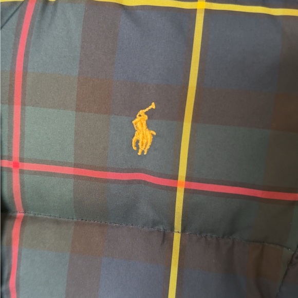 Polo by Ralph Lauren Blue and Yellow Puffer Jacket - Picture 3 of 16